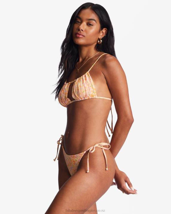 Women Washed Nectar Billabong Sweet Oasis Maya Tie Side Bikini Bottoms 80P81417