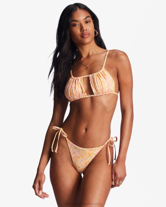 Women Washed Nectar Billabong Sweet Oasis Maya Tie Side Bikini Bottoms 80P81417