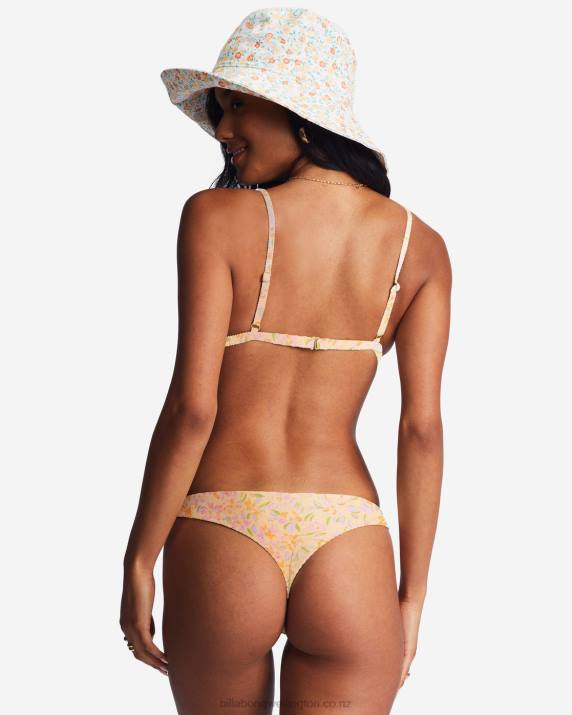 Women Washed Nectar Billabong Sweet Oasis Tanga Bikini Bottoms 80P81419