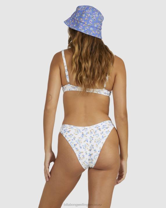 Women White Billabong Chiquita Hike Bikini Bottoms 80P81716