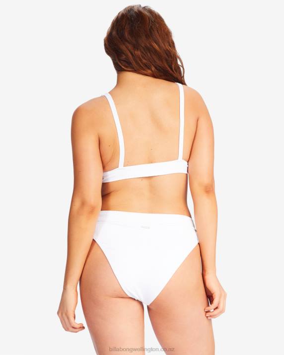 Women White Billabong Sunrays Maui Rider Bikini Bottoms 80P81567