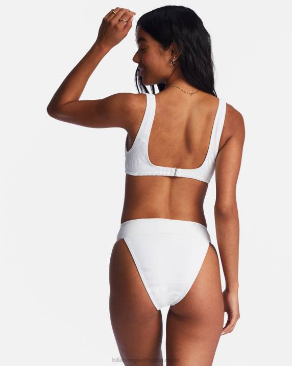 Women White Billabong Tanlines Aruba Bikini Bottoms 80P81303
