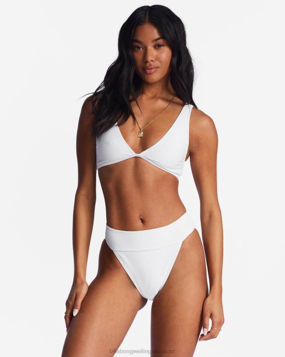 Women White Billabong Tanlines Aruba Bikini Bottoms 80P81303