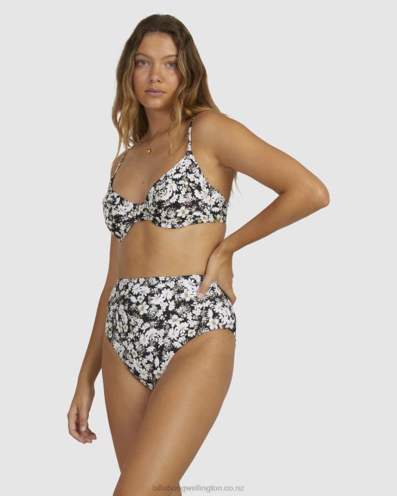 Women Black Billabong Bliss Fall Nova DD Bra Bikini Top 80P81599