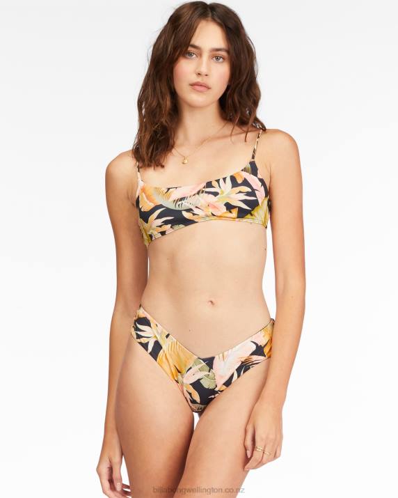 Women Jungle Night Billabong Wave Tribe Mini Crop Bikini Top 80P81526