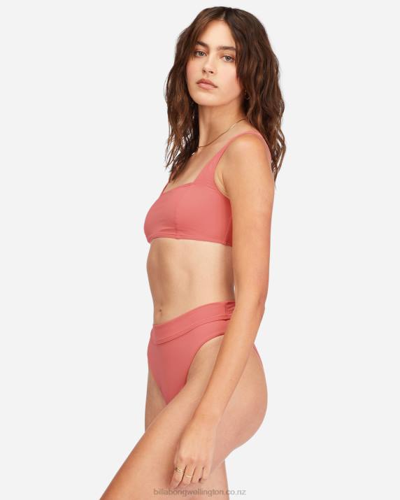 Women Lifes A Peach Billabong Sol Searcher Seamed Tank Bralette Bikini Top 80P81550