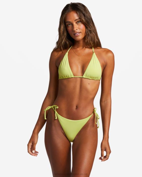 Women Light Lime Billabong Sol Searcher Multi-Way Triangle Bikini Top 80P81223