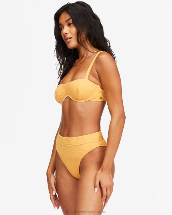 Women Marigold Billabong So Dazed Olivia Underwire Bikini Top 80P81664