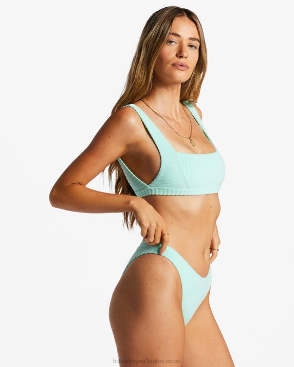 Women Mint Kiss Billabong In The Loop Tank Bikini Top 80P81385