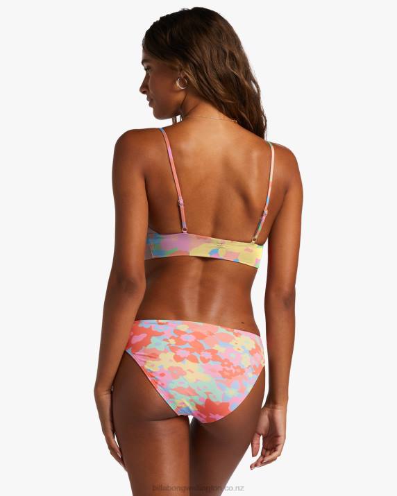 Women Multi Billabong Coast Is Clear V Neck Cami Bikini Top 80P81204