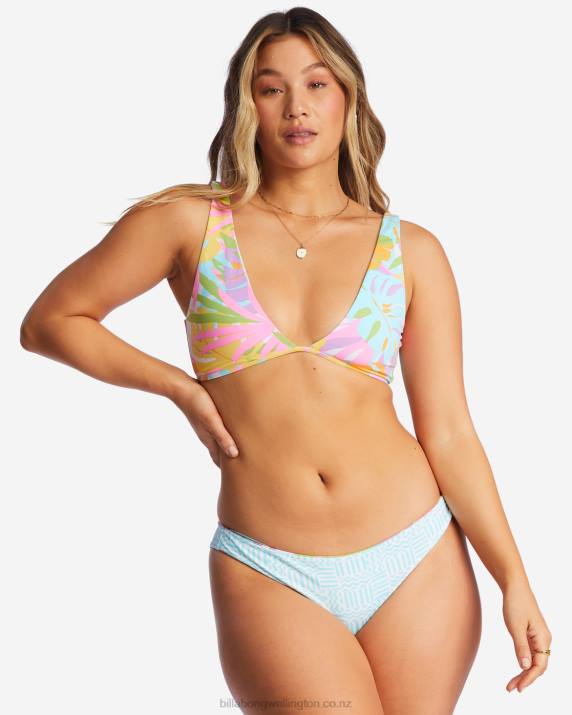 Women Multi Billabong Dreamland Reversible Tank Bikini Top 80P81287