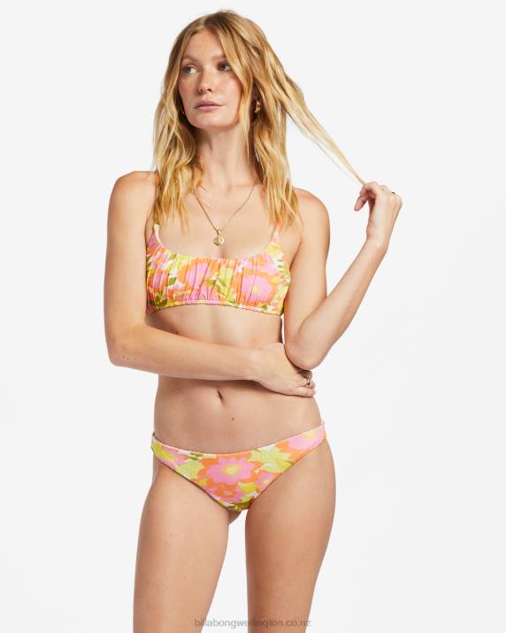 Women Multi Billabong Summer Folk Bralette Bikini Top 80P81180