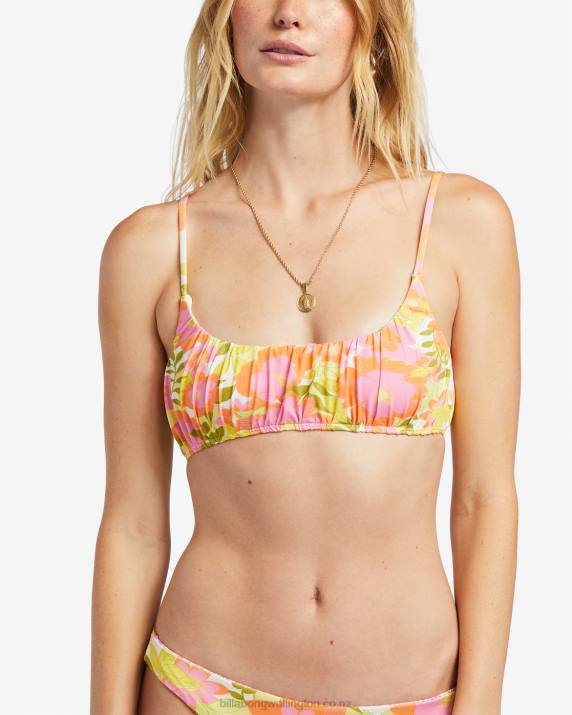 Women Multi Billabong Summer Folk Bralette Bikini Top 80P81180