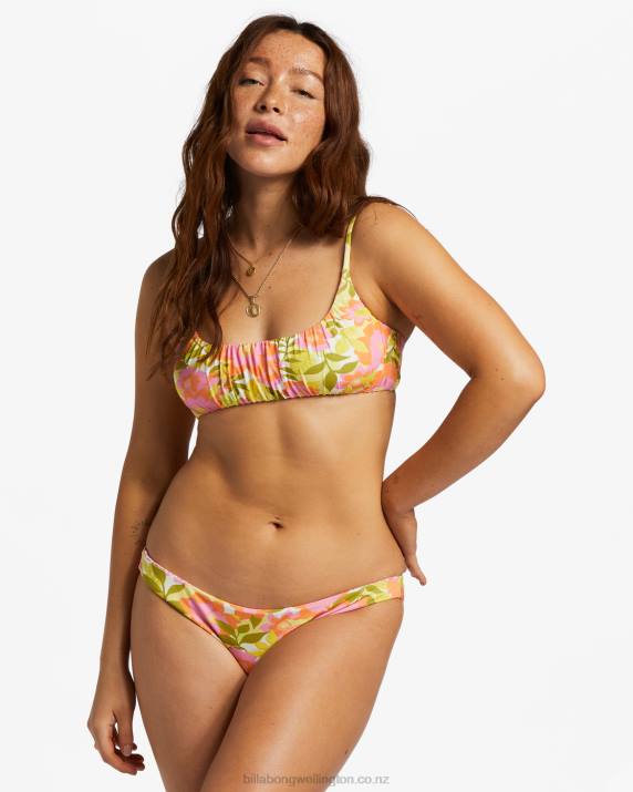 Women Multi Billabong Summer Folk Bralette Bikini Top 80P81180
