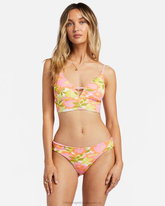 Women Multi Billabong Summer Folk Reversible Cami Bikini Top 80P81177