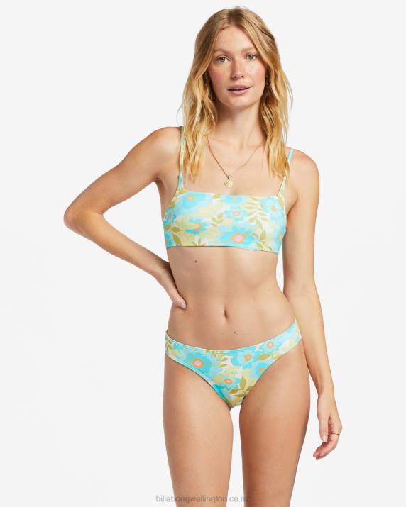 Women Multi Billabong Summer Sky Zoe Crop Bikini Top 80P81316