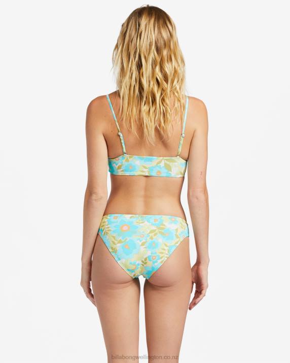 Women Multi Billabong Summer Sky Zoe Crop Bikini Top 80P81316