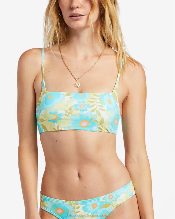 Women Multi Billabong Summer Sky Zoe Crop Bikini Top 80P81316