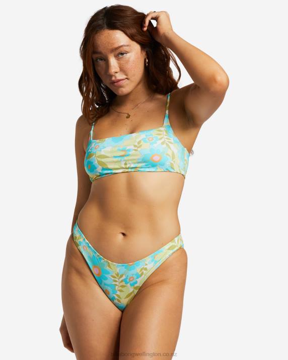Women Multi Billabong Summer Sky Zoe Crop Bikini Top 80P81316