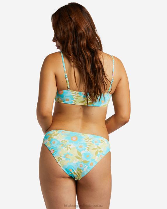 Women Multi Billabong Summer Sky Zoe Crop Bikini Top 80P81316