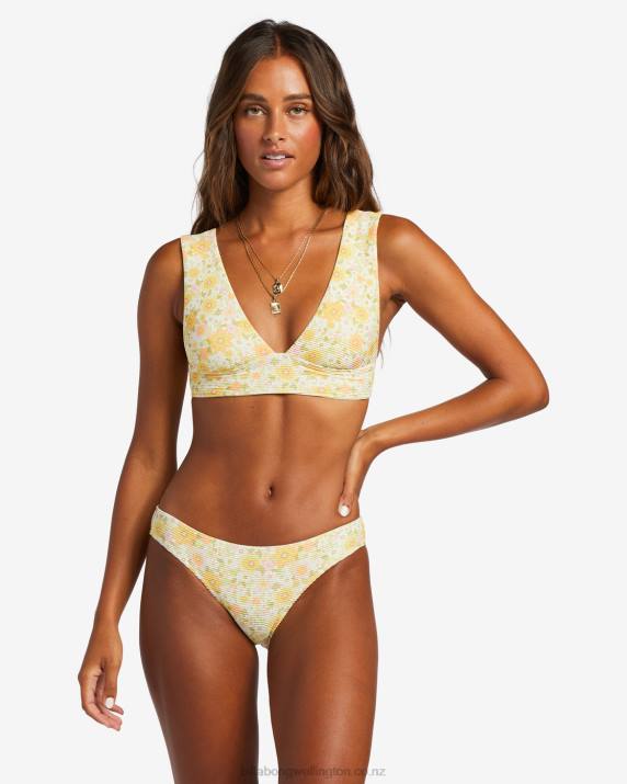 Women Multi Billabong Sun Worshipper Tanlines Plunge Bikini Top 80P81157