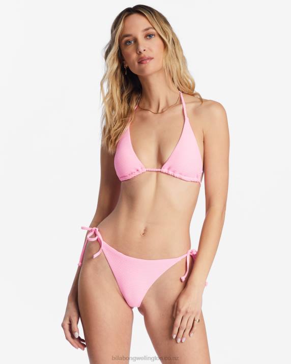 Women Pink Daze Billabong Tanlines Multi Triangle Bikini Top 80P81488