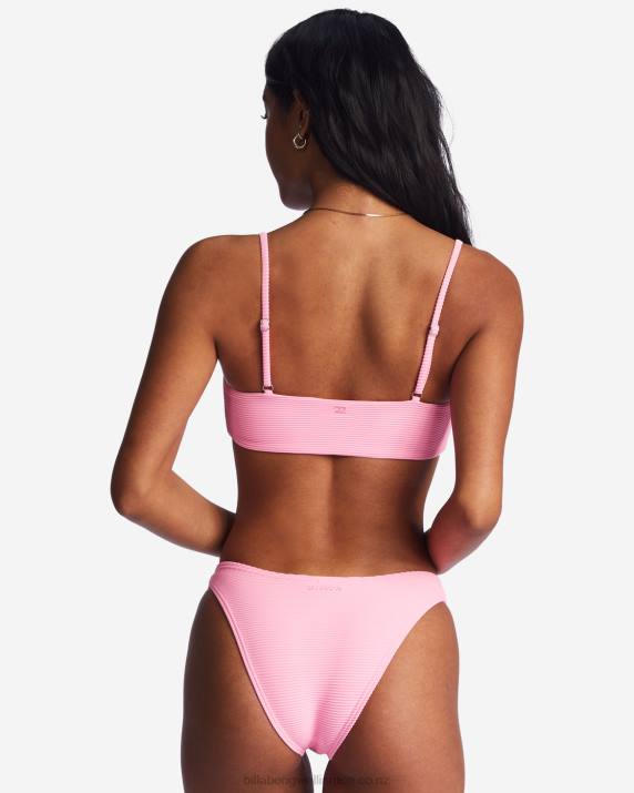 Women Pink Daze Billabong Tanlines Zoe Crop Bikini Top 80P81492