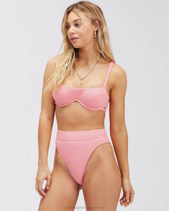 Women Pink Sunset Billabong So Dazed Olivia Underwire Bikini Top 80P81680