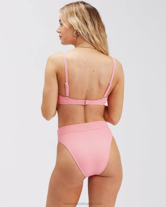 Women Pink Sunset Billabong So Dazed Olivia Underwire Bikini Top 80P81680