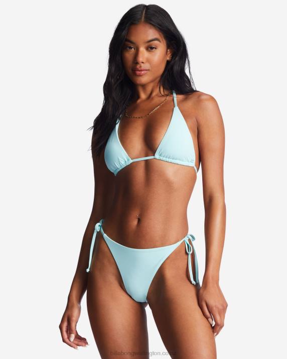 Women Pure Aqua Billabong Sol Searcher Multi-Way Triangle Bikini Top 80P81310