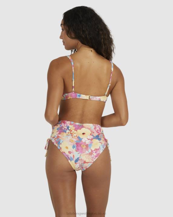 Women Red Billabong Summer Bliss Ruby Bra Bikini Top 80P81517
