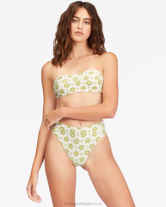 Women Salt Crystal Billabong Daisy Chain Tube Bikini Top 80P81554