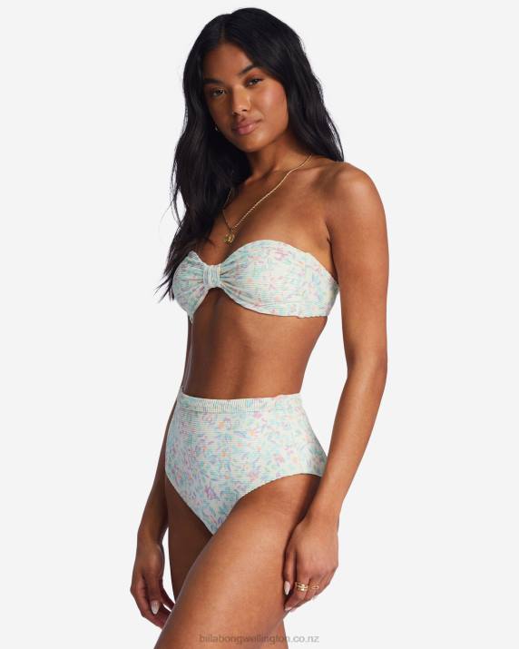 Women Salt Crystal Billabong Sweet Oasis Tanlines Bandeau Bikini Top 80P81411