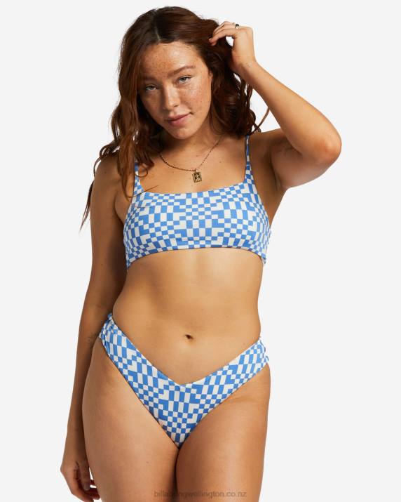 Women Seaside Billabong Out Of The Blue Zoe Crop Bikini Top 80P81169