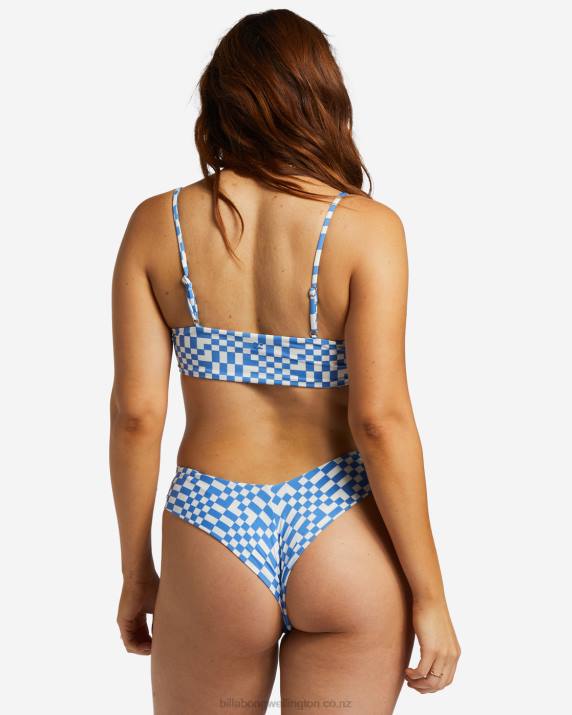 Women Seaside Billabong Out Of The Blue Zoe Crop Bikini Top 80P81169