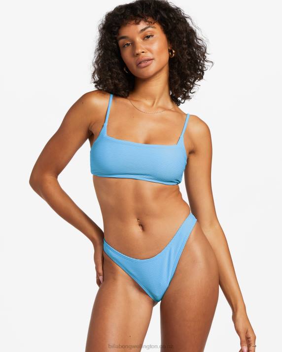Women Summer Sky Billabong Tanlines Zoe Crop Bikini Top 80P81209