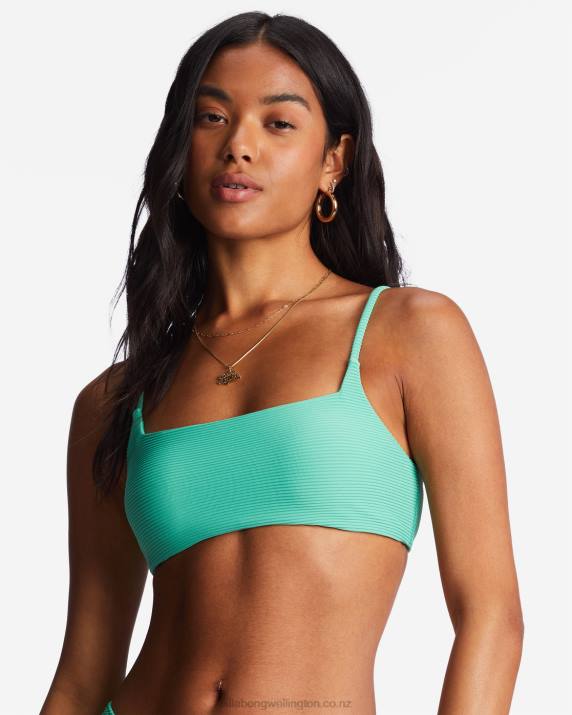 Women Sweet Grass Billabong Tanlines Zoe Crop Bikini Top 80P81305