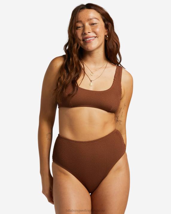 Women Toasted Coconut Billabong Summer High Bralette Bikini Top 80P81248