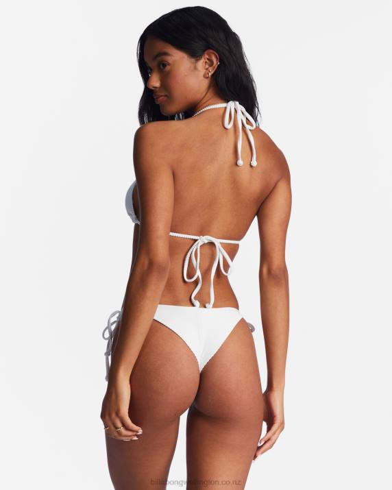 Women White Billabong Tanlines Multi Triangle Bikini Top 80P81301