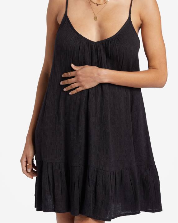 Women Black Pebble Billabong Beach Vibes Beach Cover-Up 80P81355