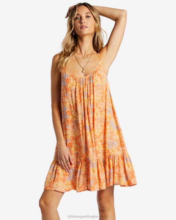 Women Light Melon Billabong Beach Vibes Swim Cover Up 80P81370