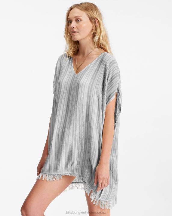 Women White/Multi Billabong Walk Away Tunic Top 80P81735
