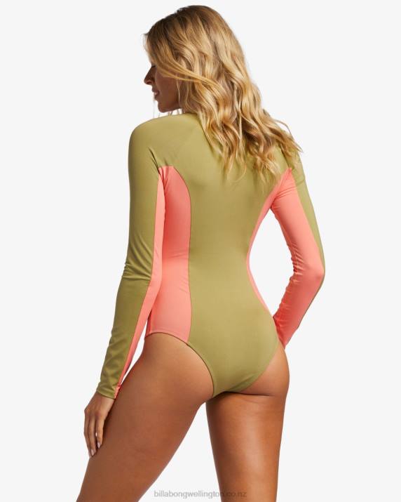 Women Cedar Billabong A/Div Biarritz Long Sleeve Swimsuit 80P81333