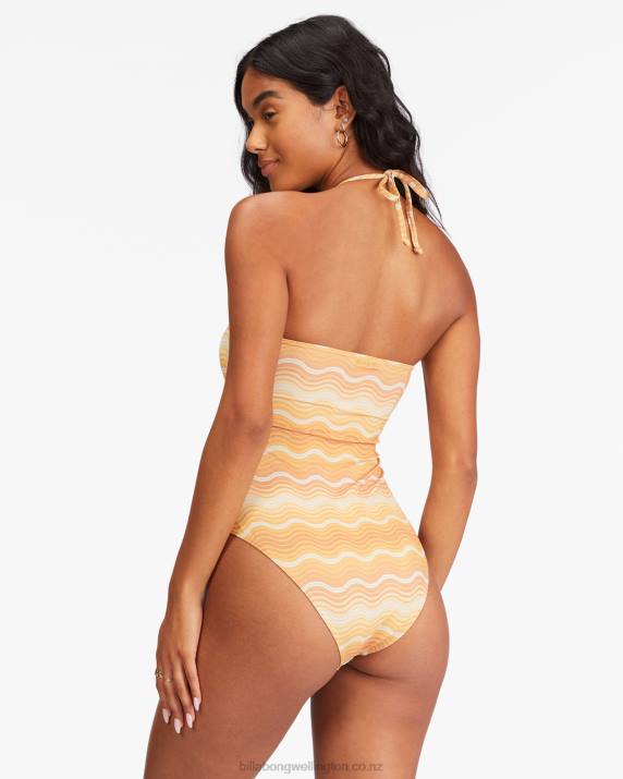 Women Multi Billabong Wave Hello One-Piece Swimsuit 80P81531
